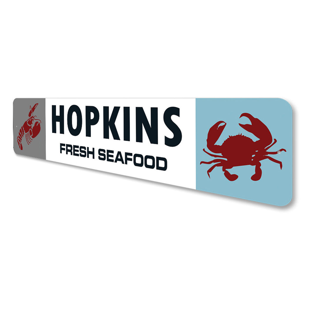 Custom Fresh Seafood Crab And Lobster Sign