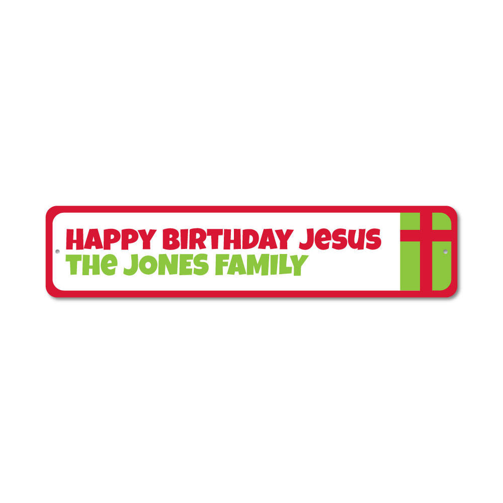 Jesus Holiday Sign Aluminum Sign