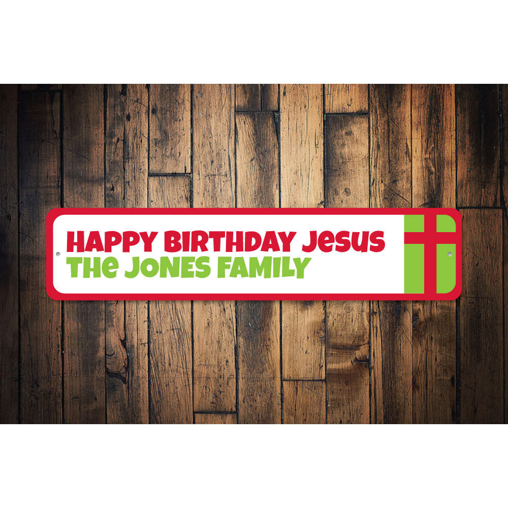 Jesus Holiday Sign Aluminum Sign