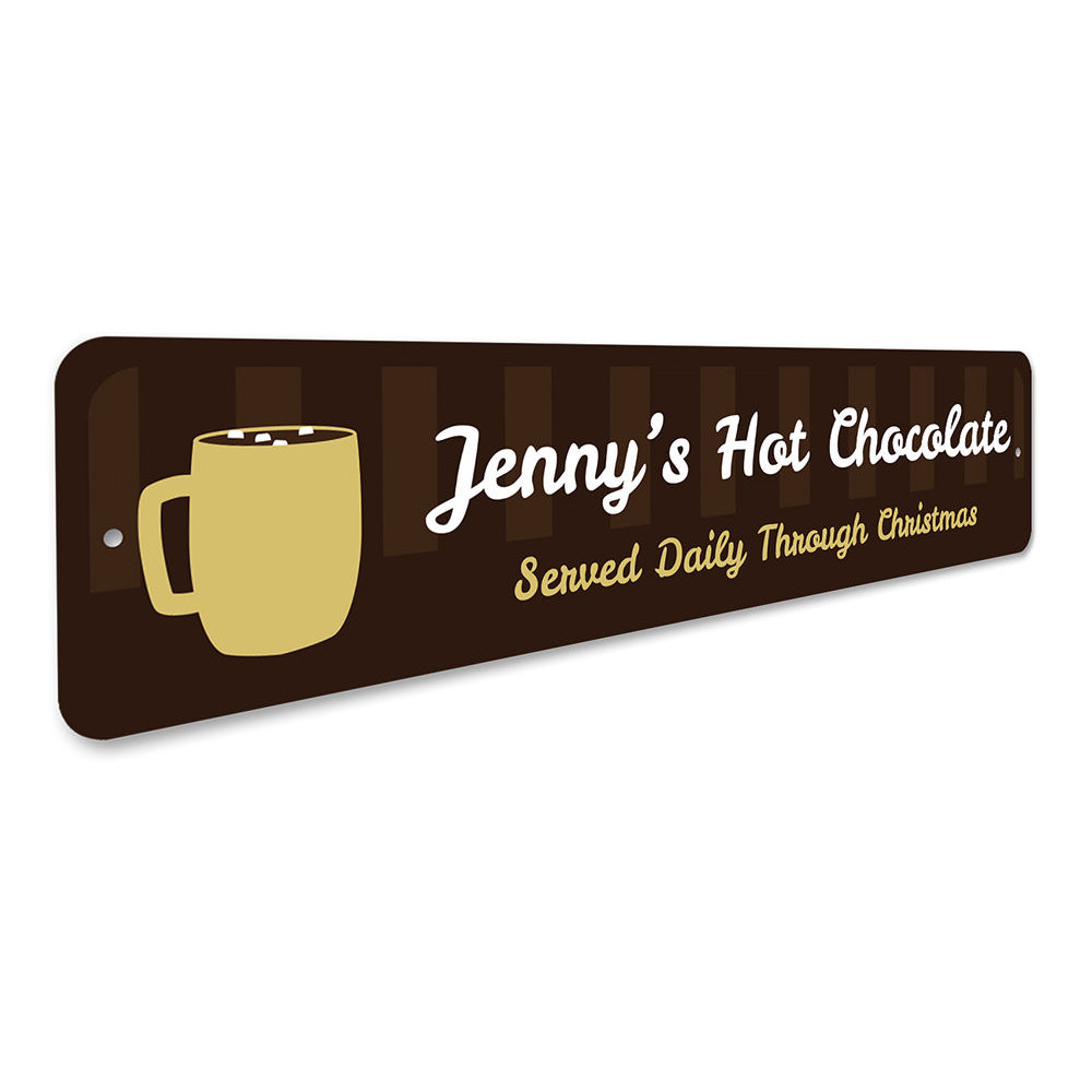 Hot Chocolate Bar Sign Aluminum Sign