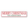 Merry Christmas Custom Family Sign