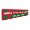 Christmas Present Sign Aluminum Sign