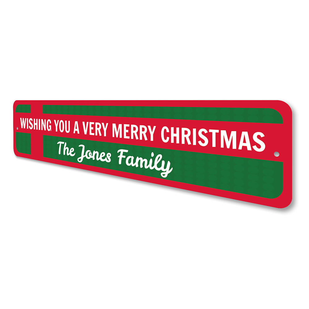 Christmas Present Sign Aluminum Sign