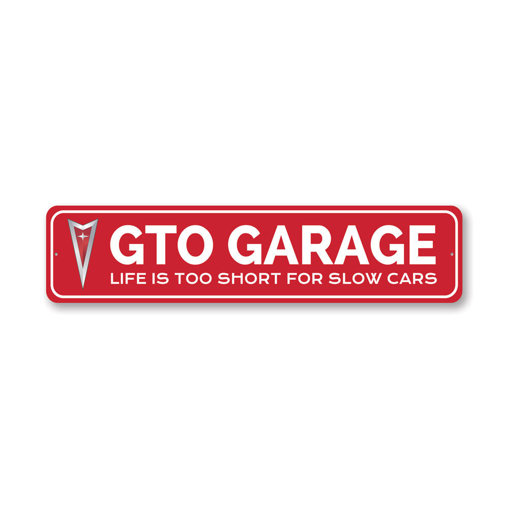GTO Garage Fast Car Sign, Decorative Garage Sign, Father's Day Gift Sign, Classic Car Sign