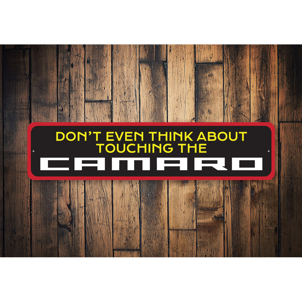 Don't Touch My Camaro, Decorative Garage Sign, Father's Day Gift Sign, Classic Car Sign