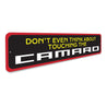 Don't Touch My Camaro, Decorative Garage Sign, Father's Day Gift Sign, Classic Car Sign