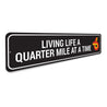 Living Life Quarter at a Time Buick Sign, Decorative Garage Sign, Father's Day Gift Sign, Classic Car Sign