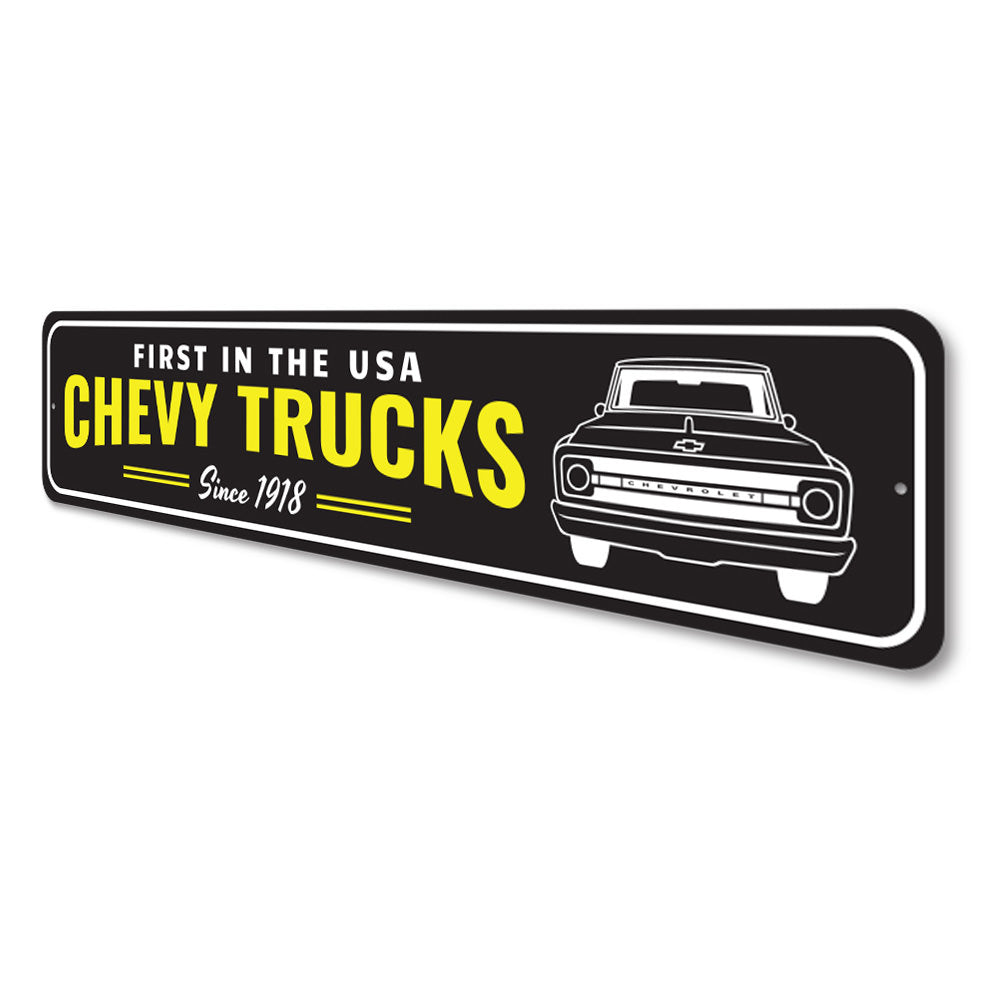 USA Chevy Truck Sign