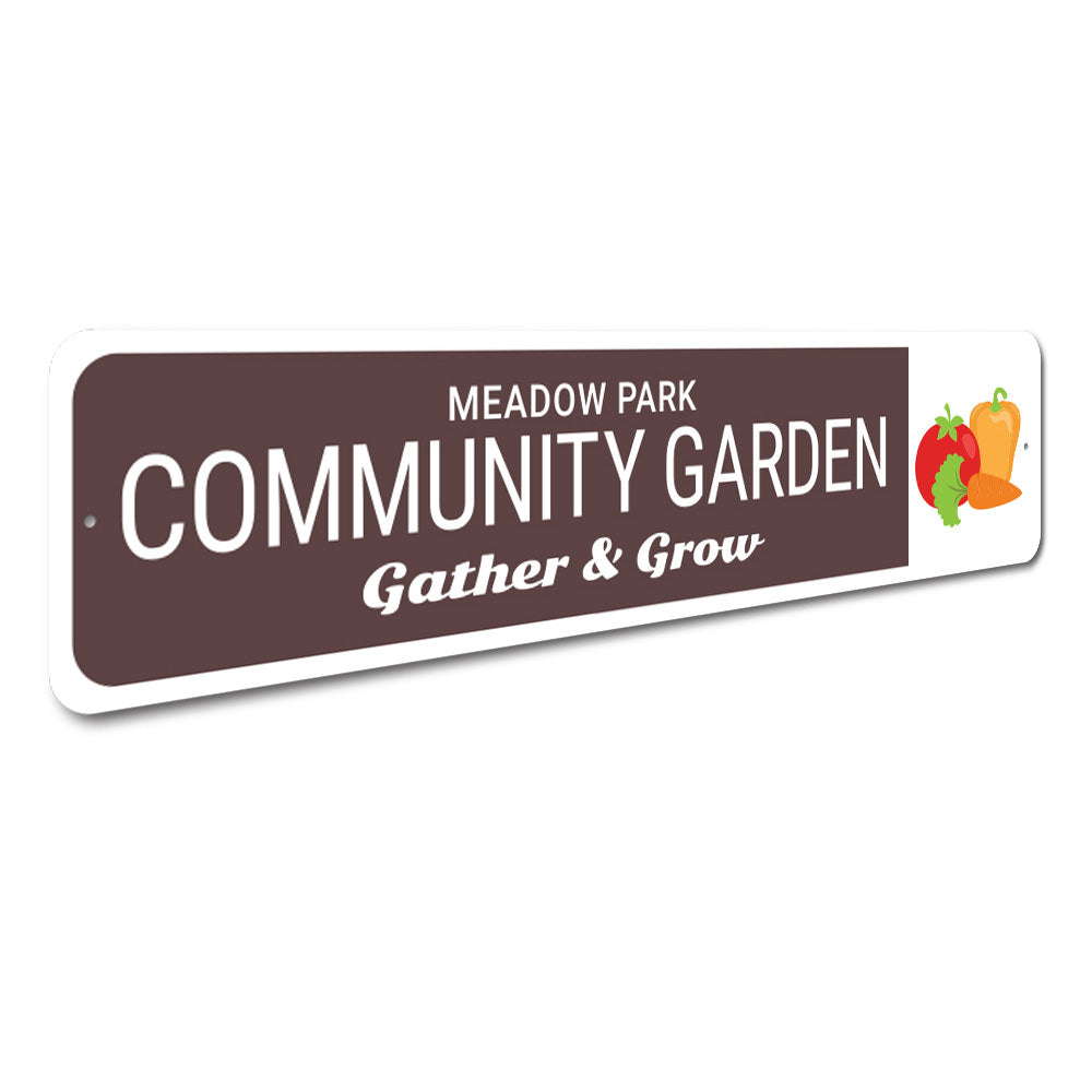 Community Garden Sign