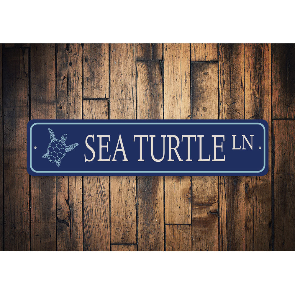 Sea Turtle Lane, Beach House Marine Life Decor