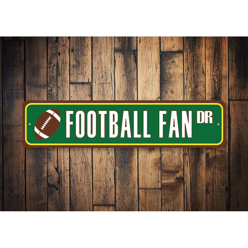 Football Fan Drive, Decorative Sports Sign