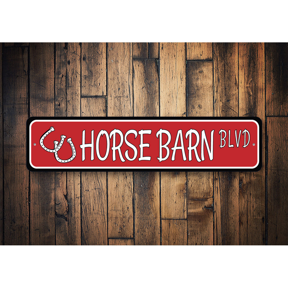 Horse Barn Blvd, Farmhouse Sign, Horse Sign