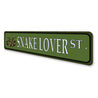 Snake Lover Street, Snake Pet Owner Gift Sign, Wildlife Sign