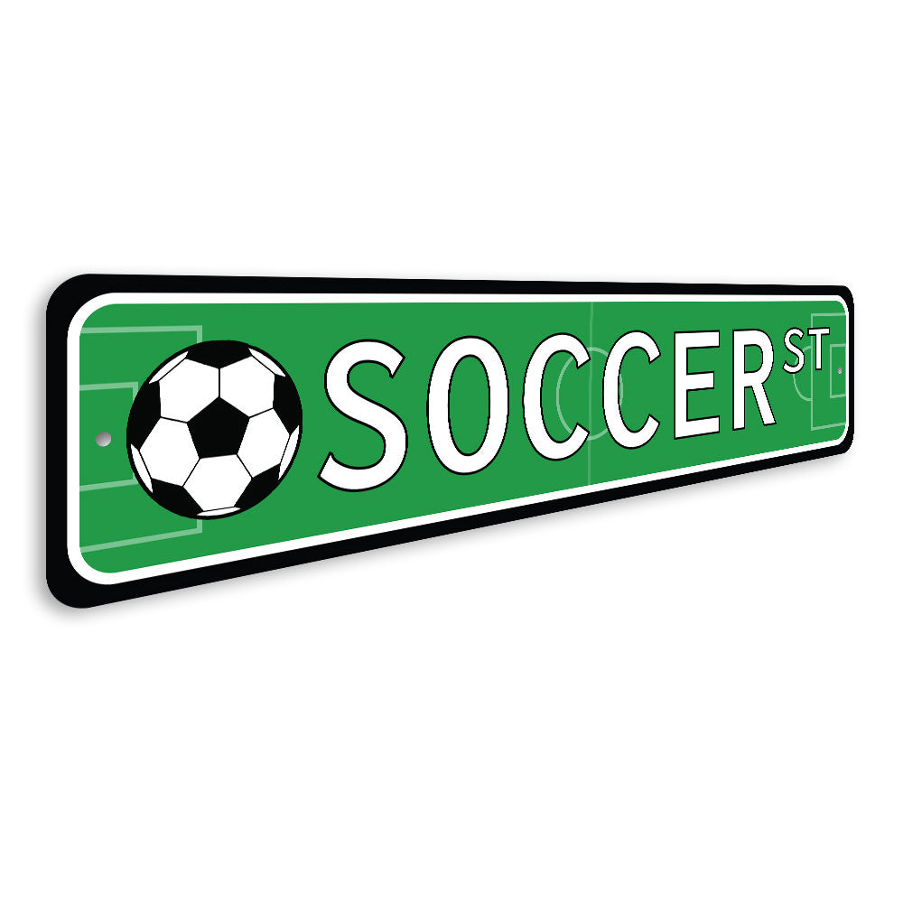 Soccer Street, Sports-lover Gift Sign