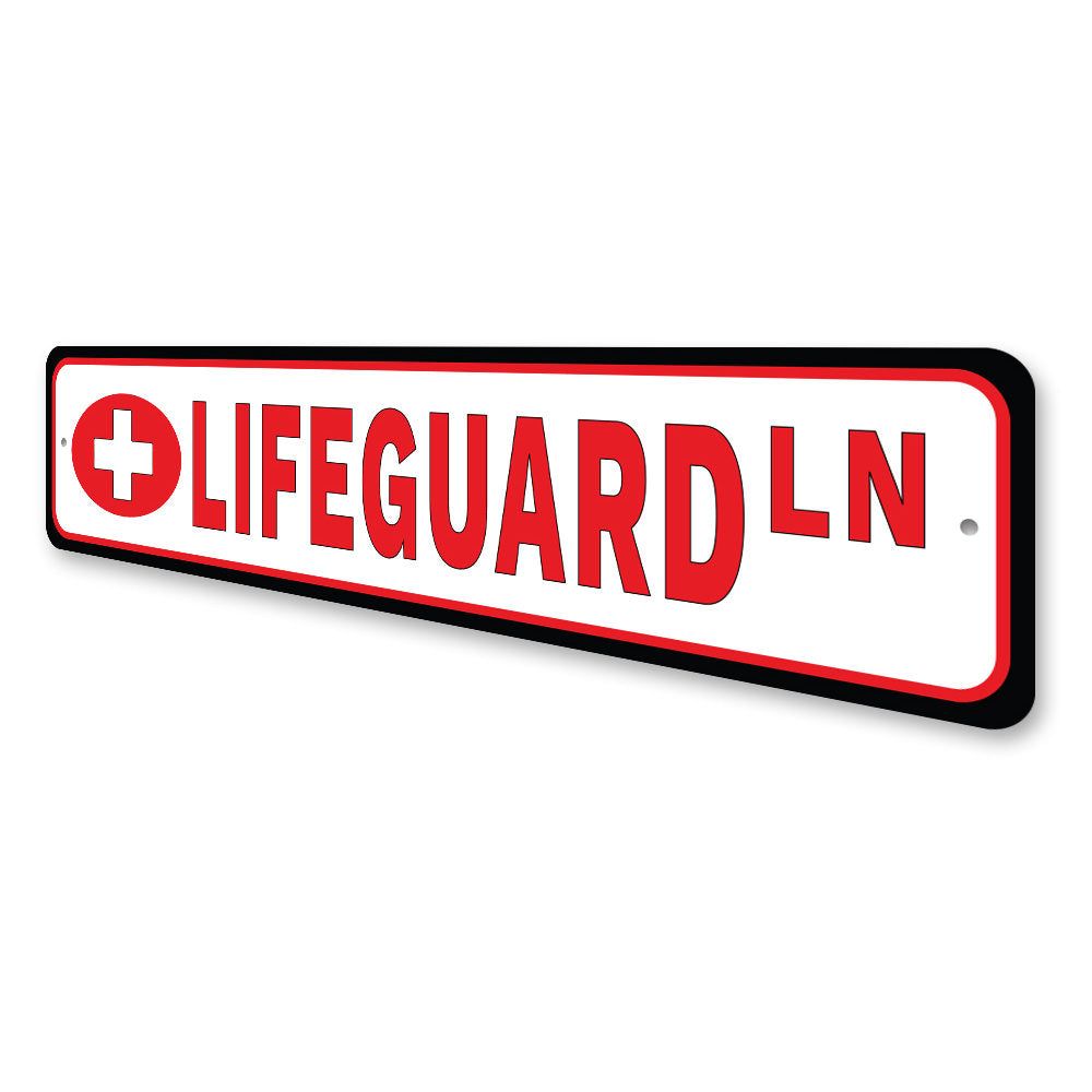 Lifeguard Lane, Beach Sign, Coastal Sign, Profession Sign