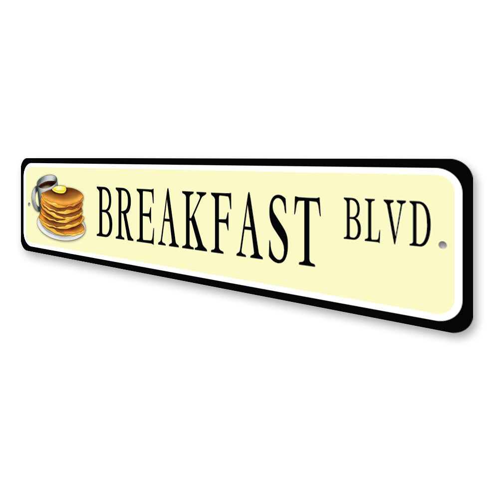 Breakfast Blvd, Kitchen Home Decor, Pantry Sign