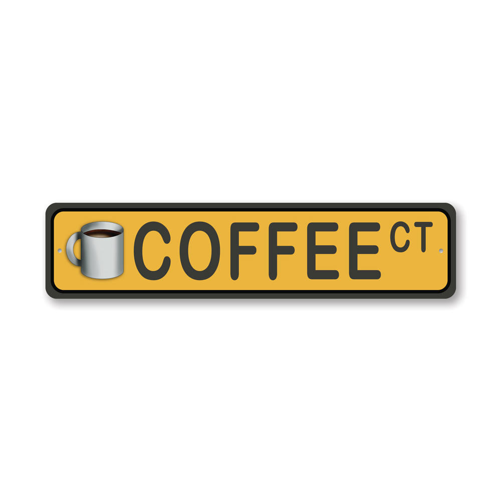 Coffee Court, Coffee-lover Gift Sign, CafÃ© Decorative Sign