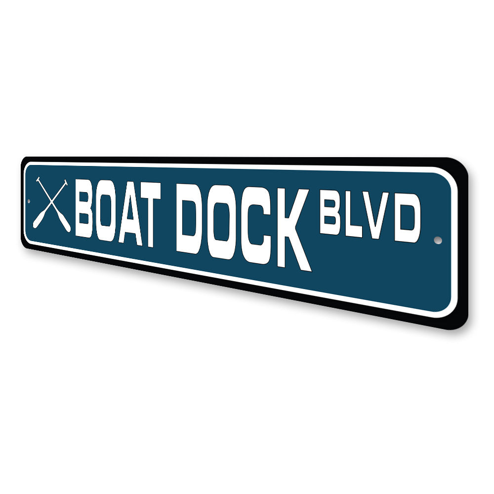 Boat Dock Blvd, Fisherman Sign, Fishing Sign