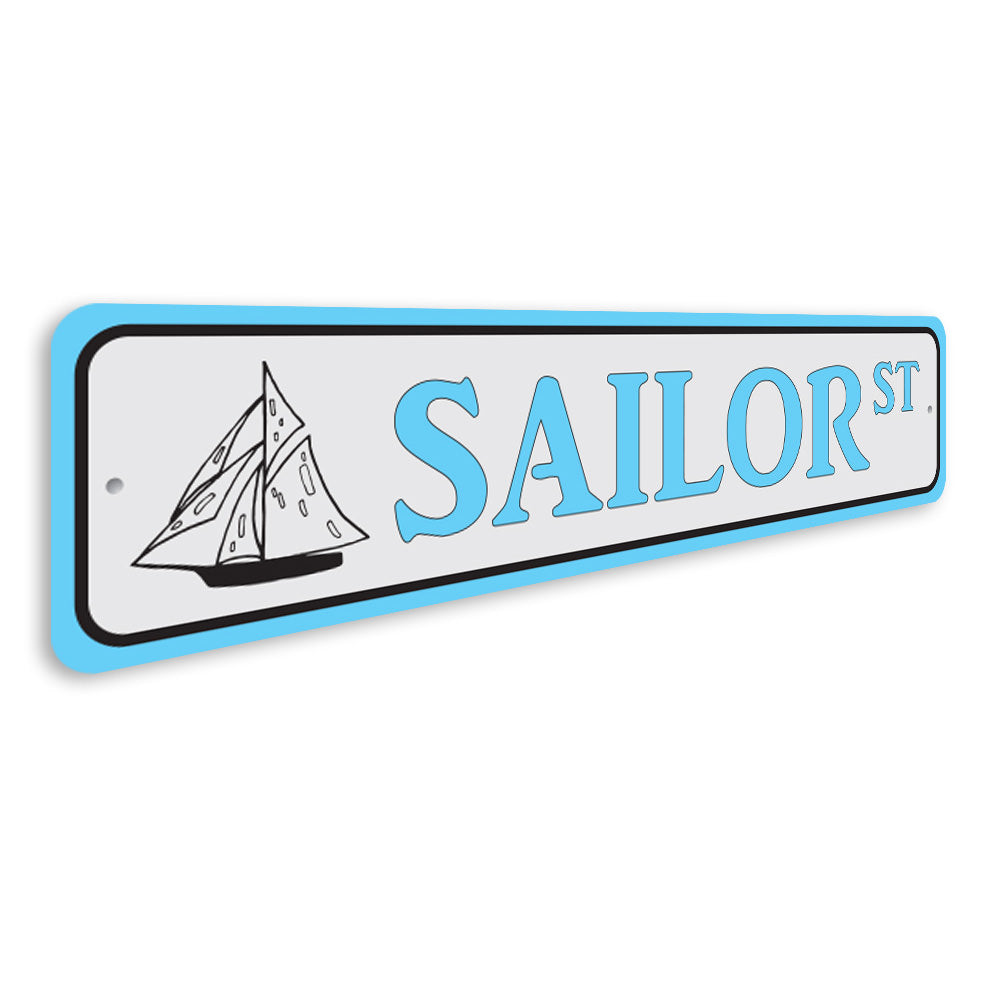 Sailor Street, Sailboat Sign, Profession Sign