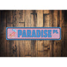 Paradise Place, Beach House Decor, Beach Sign