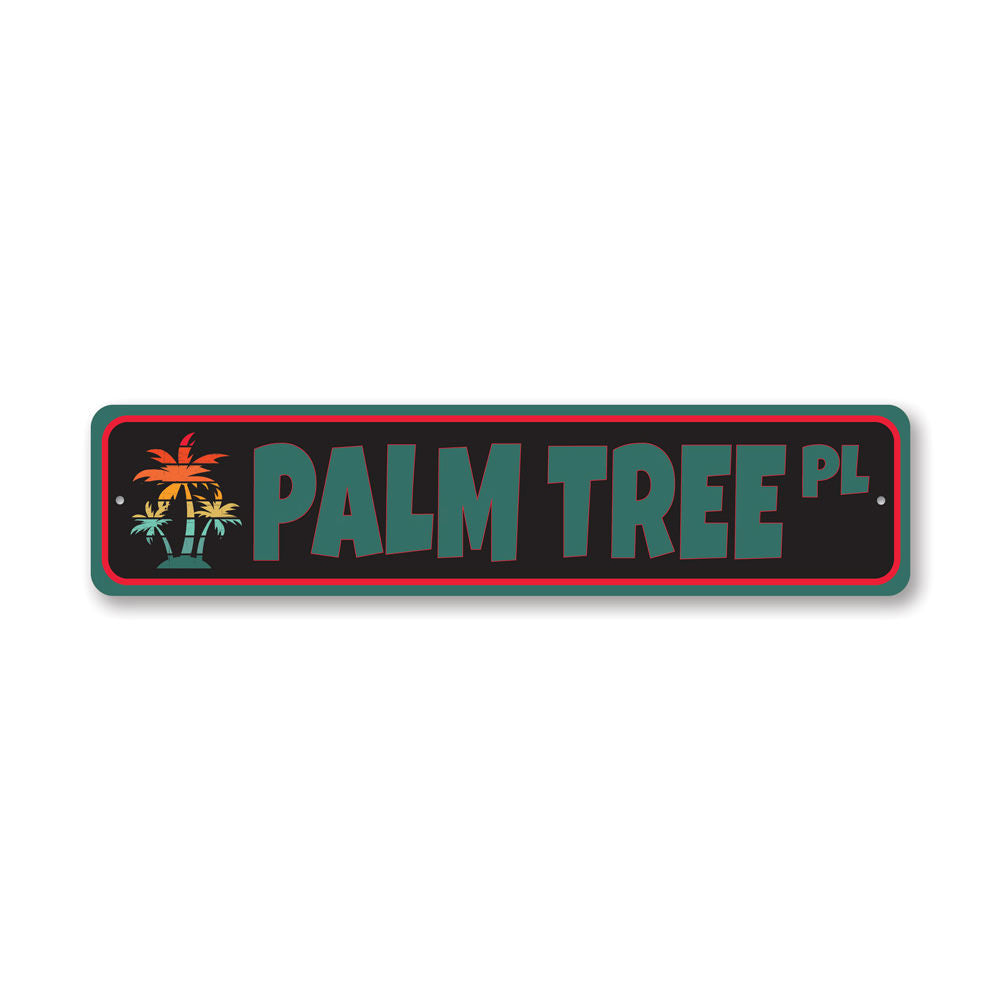 Palm Tree Place, Beach House Decor, Beach Sign