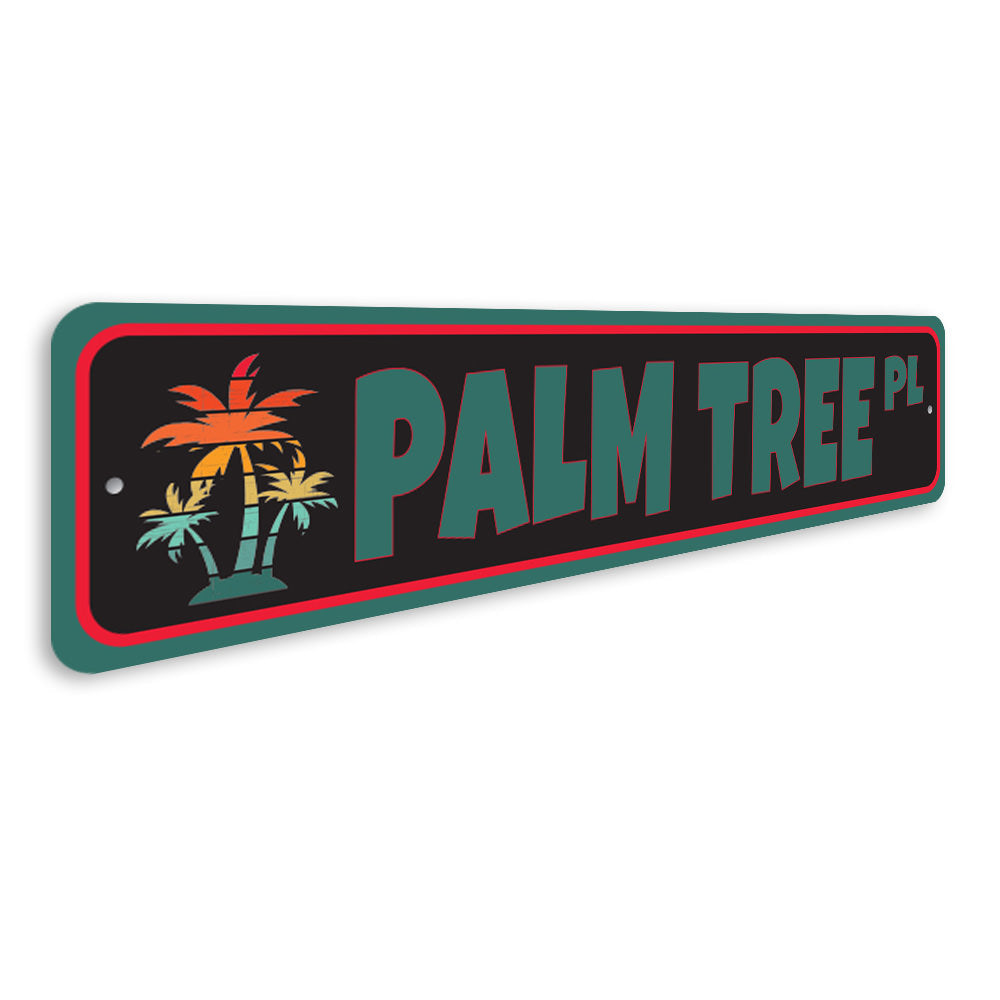 Palm Tree Place, Beach House Decor, Beach Sign