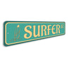 Surfer Street, Surf Expert Gift, Surfing Instructor Gift, Surfing Sign