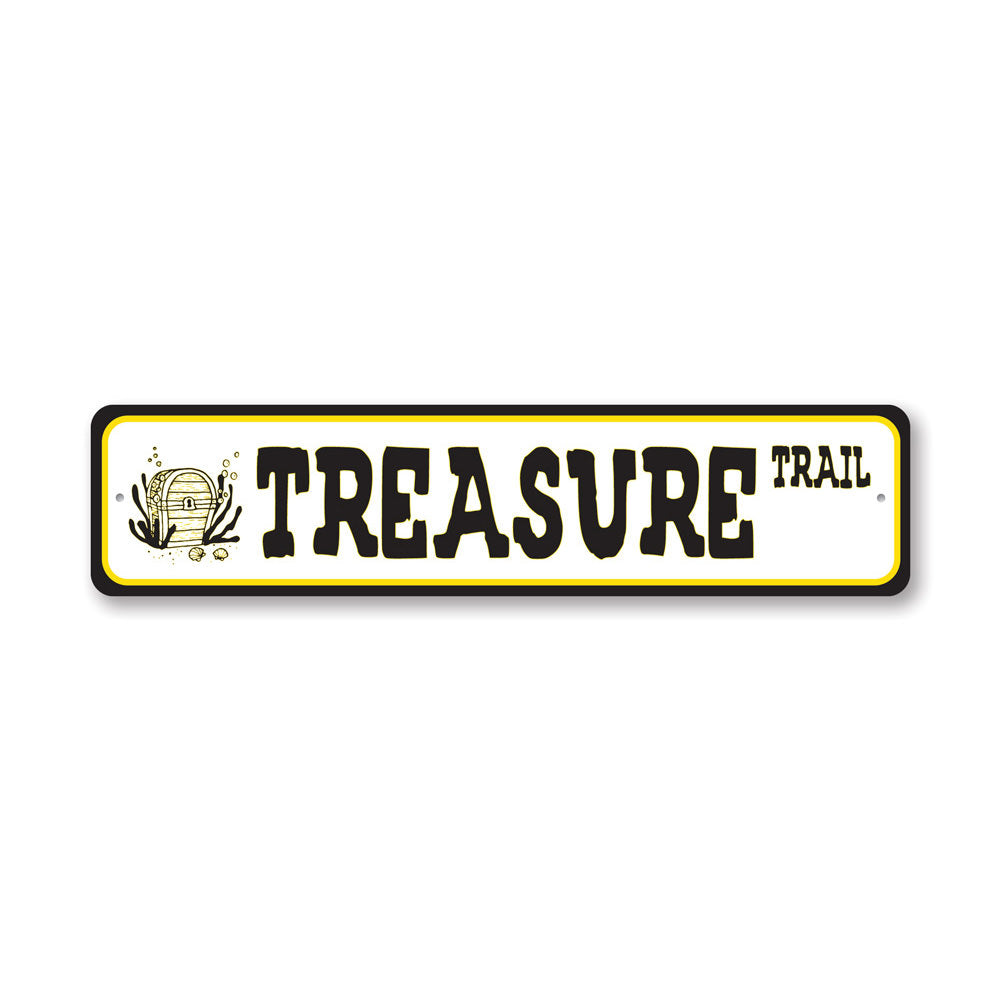 Treasure Trail, Beach House Decor, Beach Sign