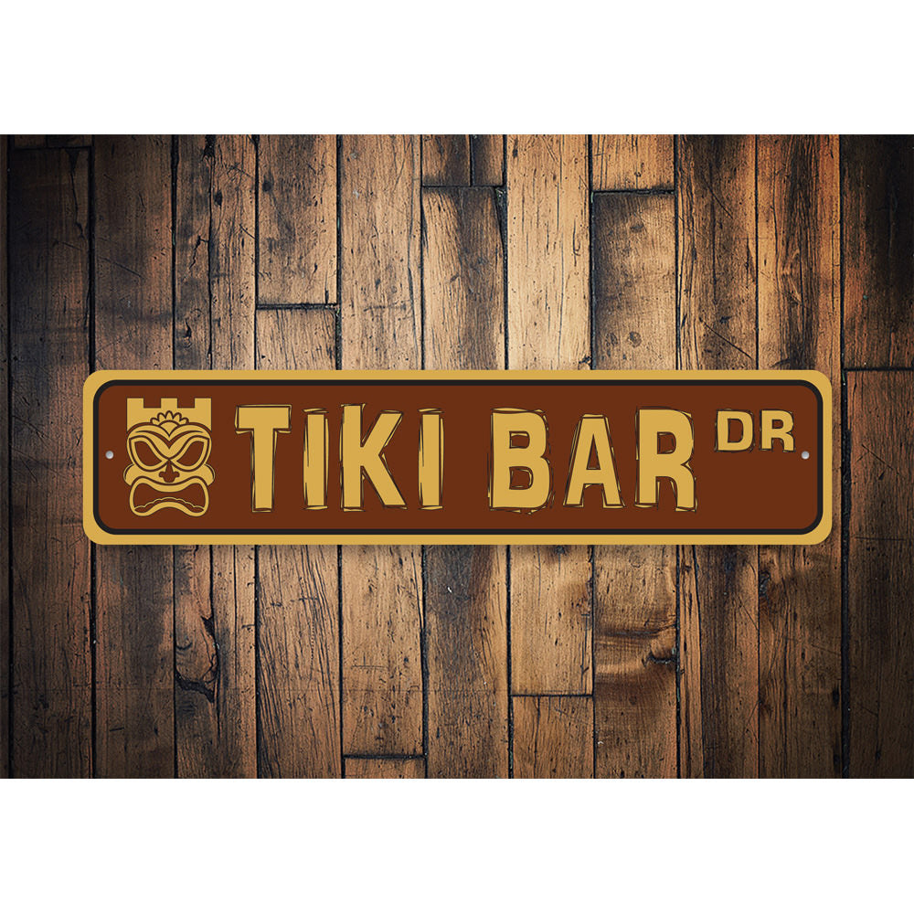 Tiki Bar Drive, Beach Bar Sign, Beach House Decor