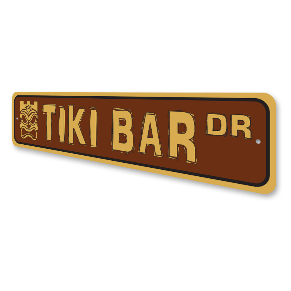 Tiki Bar Drive, Beach Bar Sign, Beach House Decor