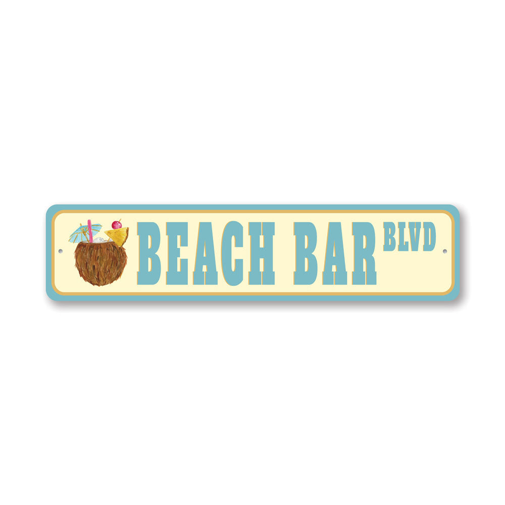Beach Bar Blvd, Beach House Decor, Beach Sign