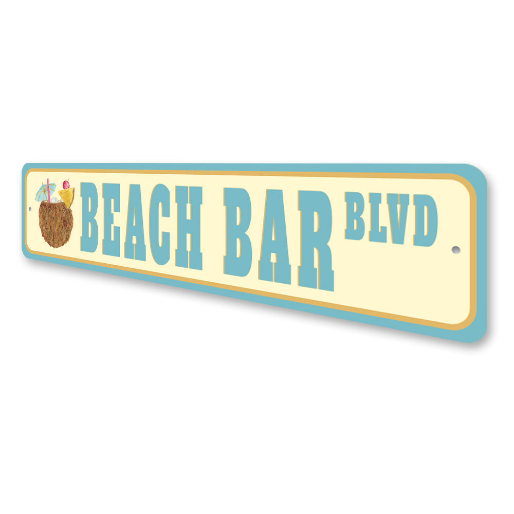 Beach Bar Blvd, Beach House Decor, Beach Sign