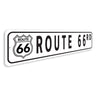 Route 66 Road Destination Sign, Historical Road Sign