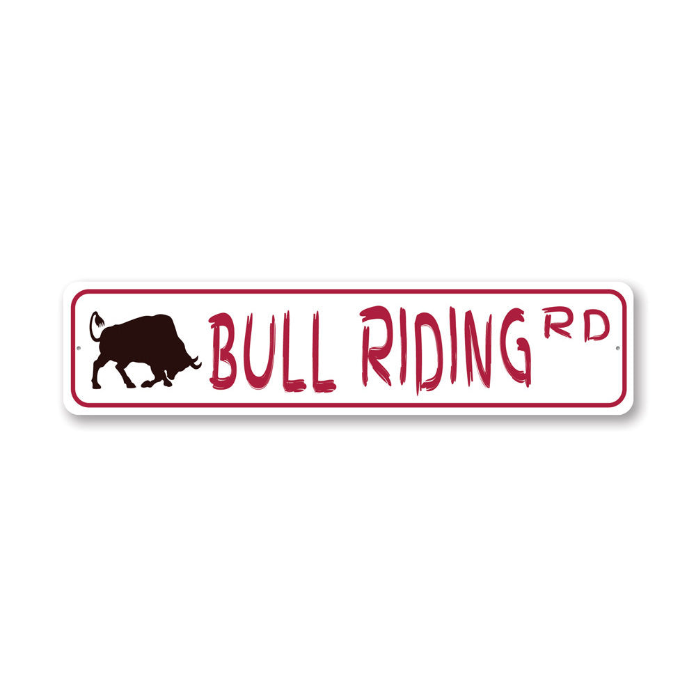 Bull Riding Street Sign – Lizton Sign Shop