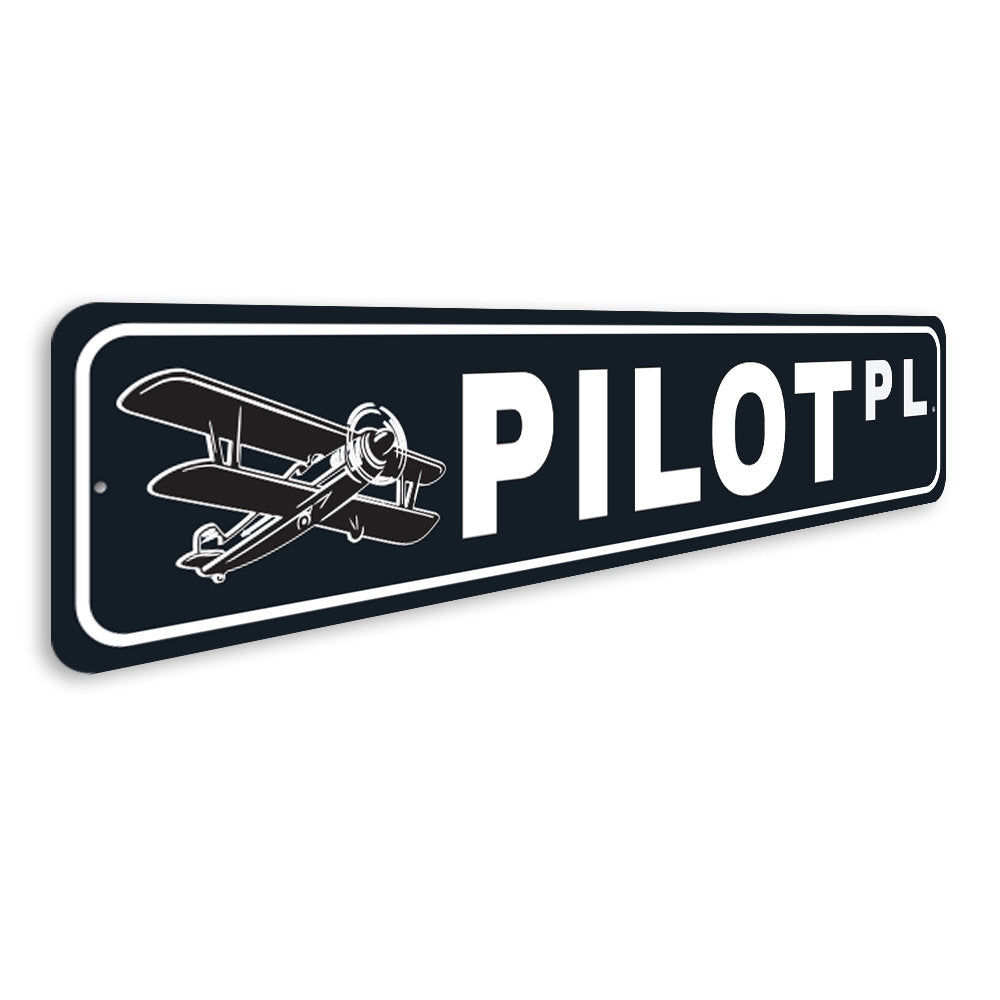 Pilot Plaace, Hangar Sign, Pilot Gift Sign