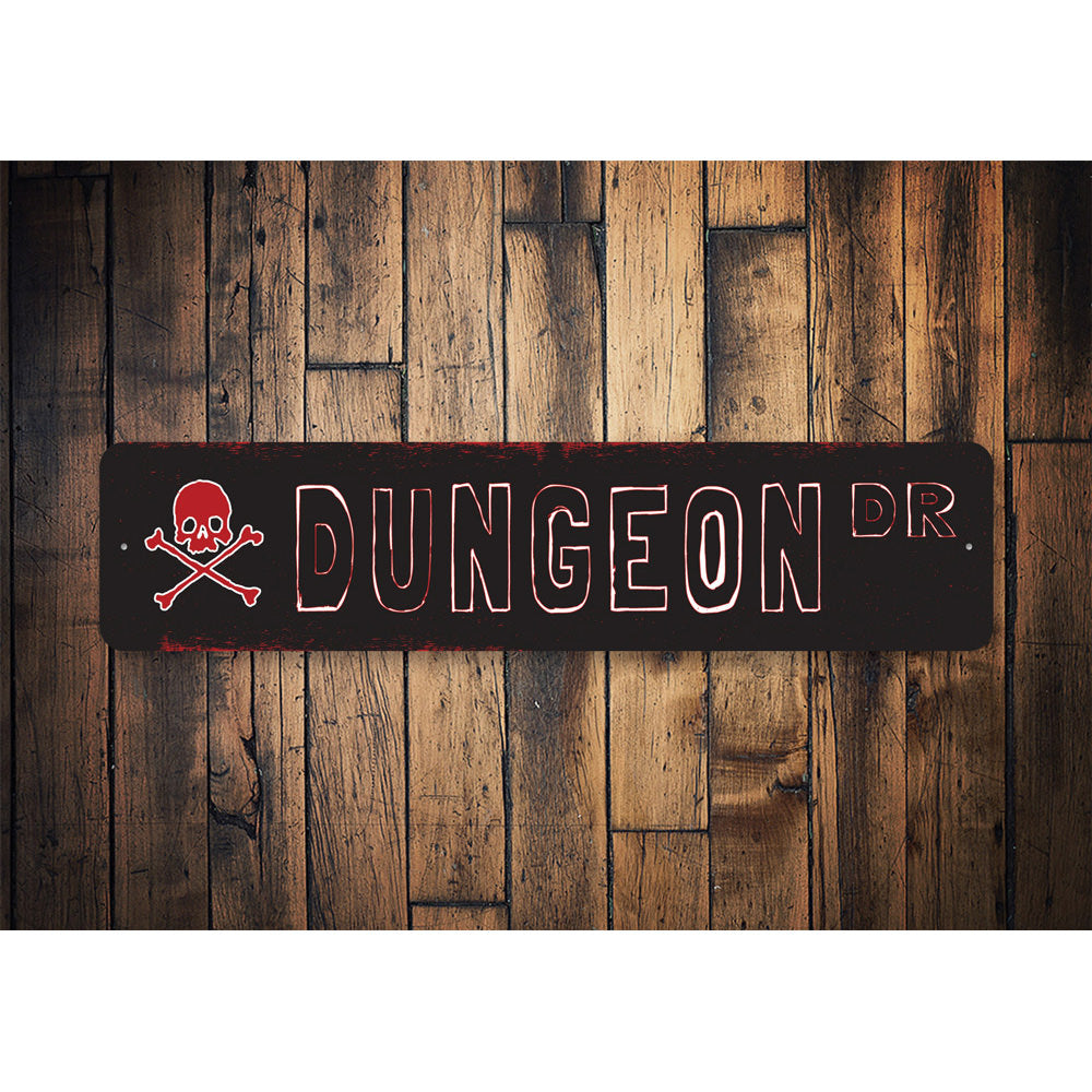 Dungeon Drive, Home Gameroom Decor, Home Sign