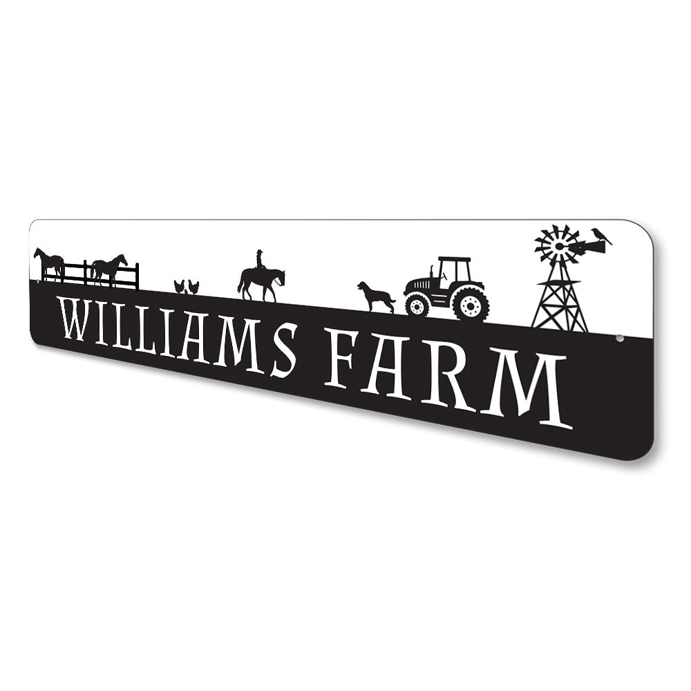 Family Farm Sign, Custom Farmhouse Decor, Barn Sign
