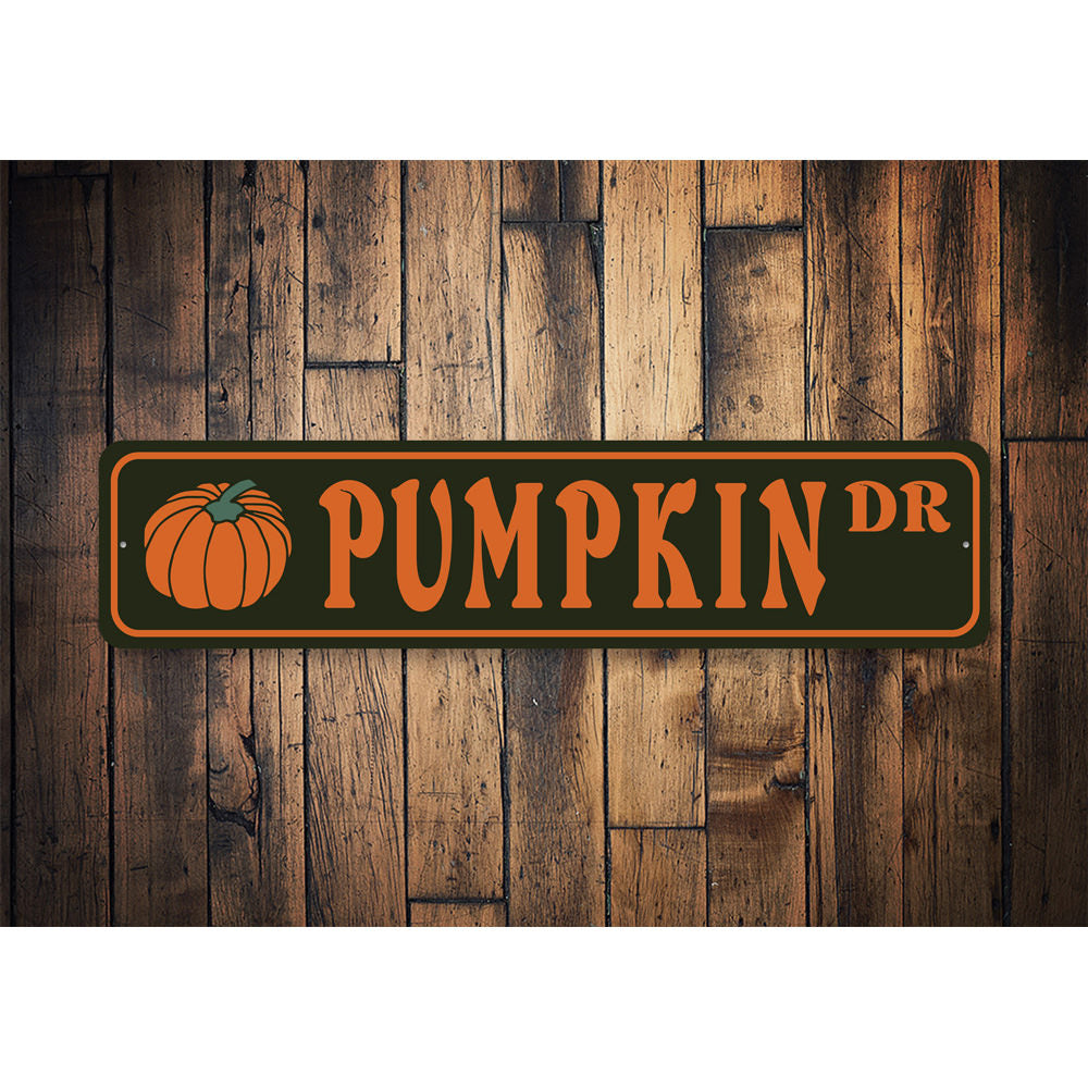 Pumpkin Drive, Decorative Halloween Sign