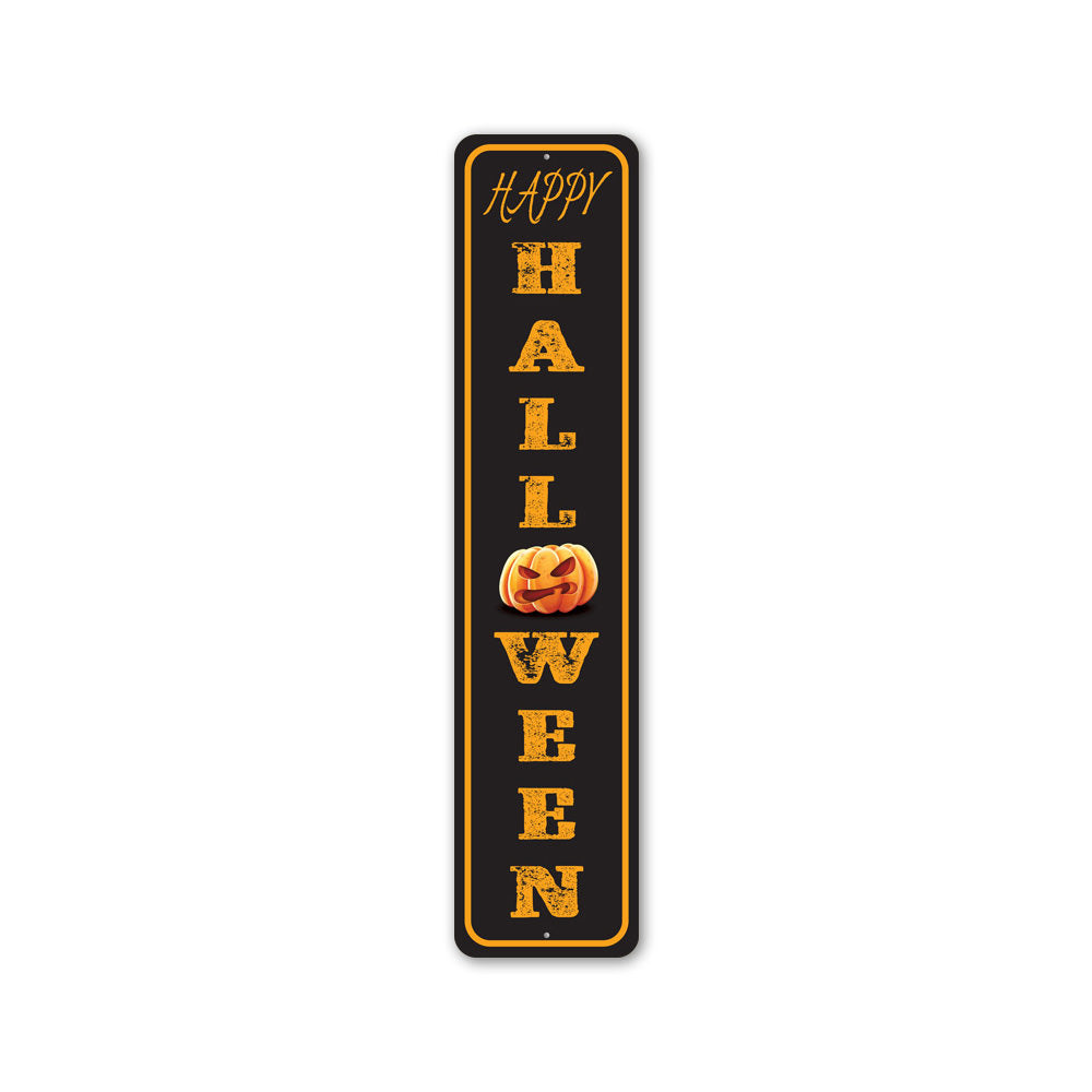 Happy Halloween Pumpkin, Decorative Halloween Sign