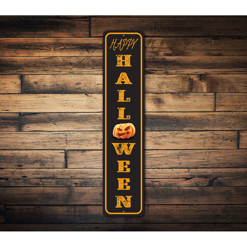 Happy Halloween Pumpkin, Decorative Halloween Sign