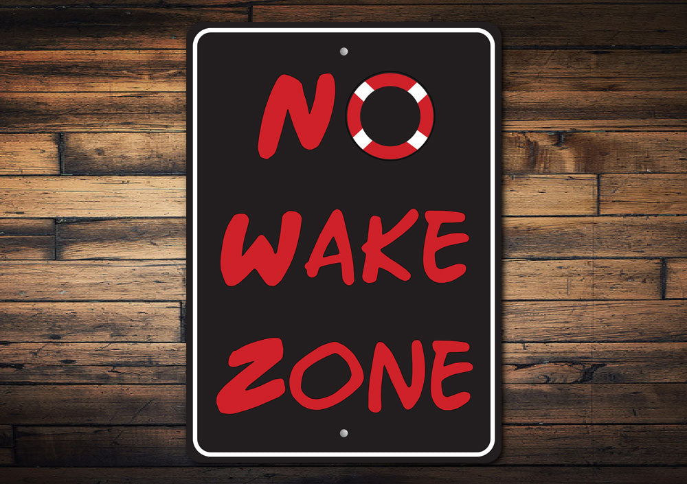 No Wake Sign