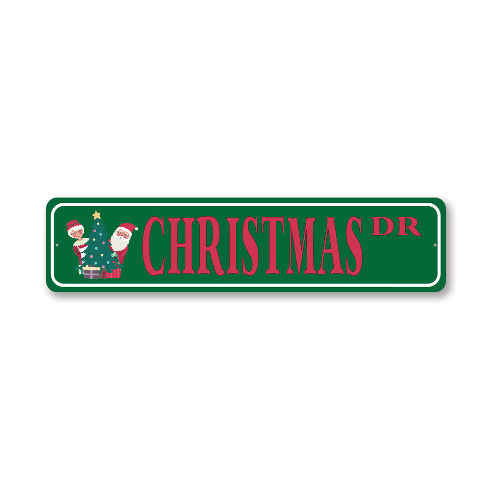 Christmas Drive, Decorative Christmas Sign, Holiday Sign