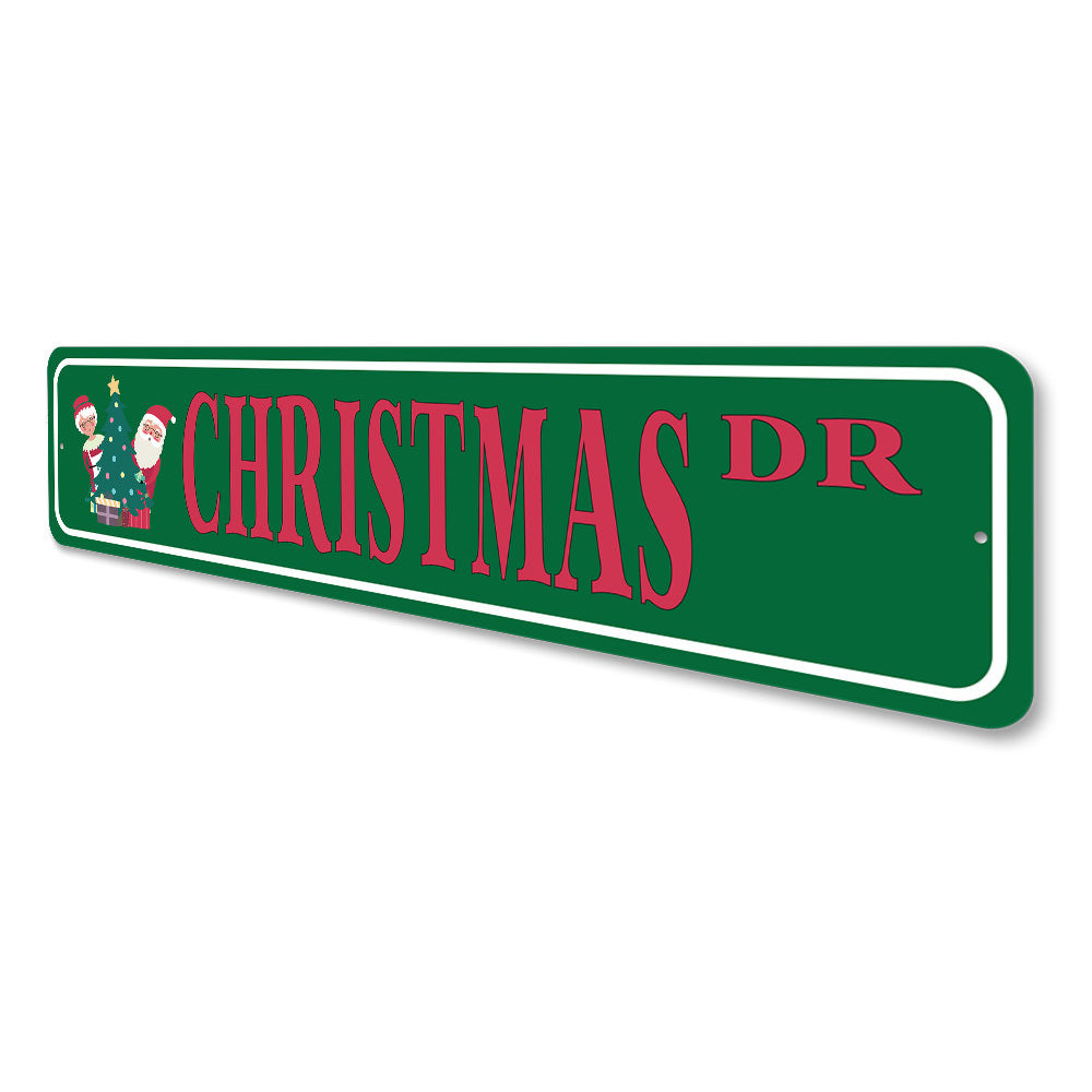 Christmas Drive, Decorative Christmas Sign, Holiday Sign