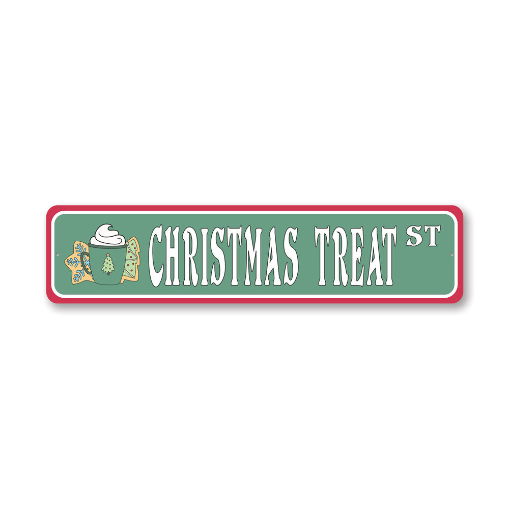 Christmas Treat Street, Decorative Christmas Sign, Holiday Sign