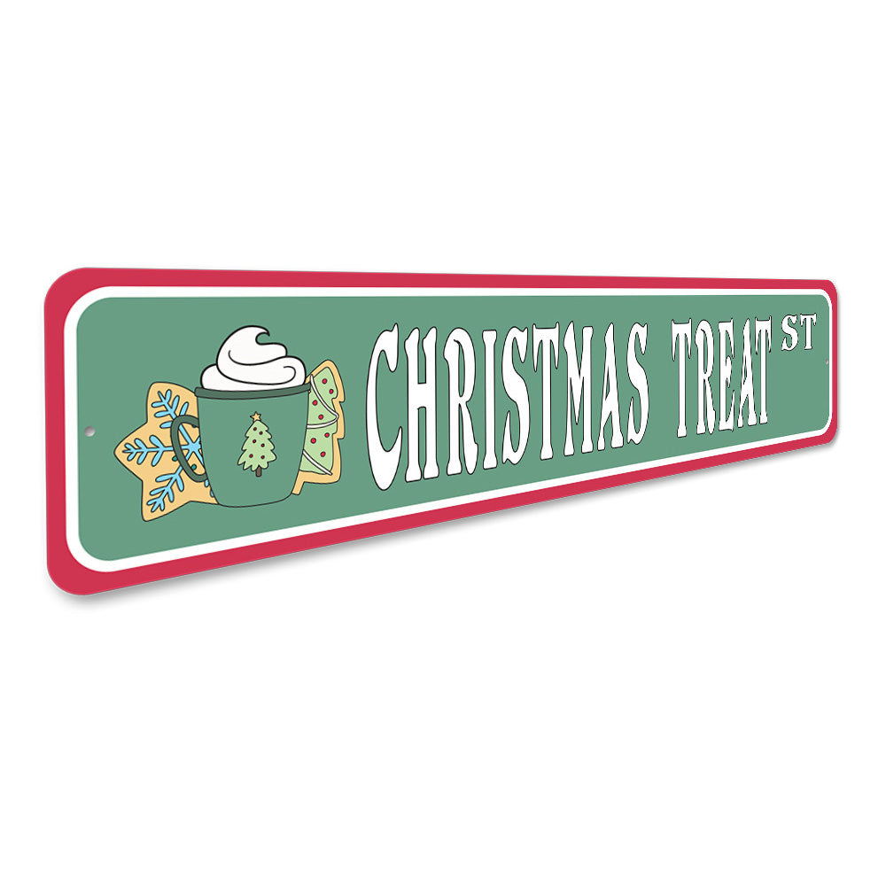 Christmas Treat Street, Decorative Christmas Sign, Holiday Sign