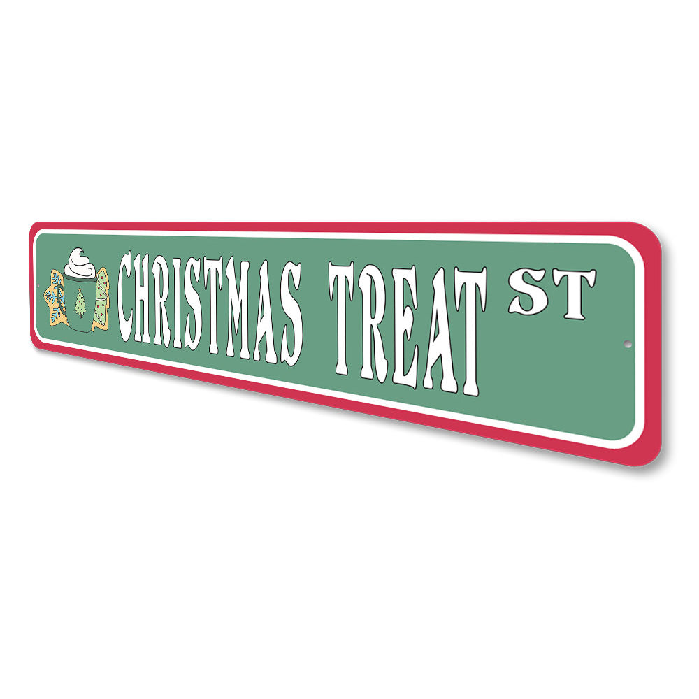 Christmas Treat Street, Decorative Christmas Sign, Holiday Sign