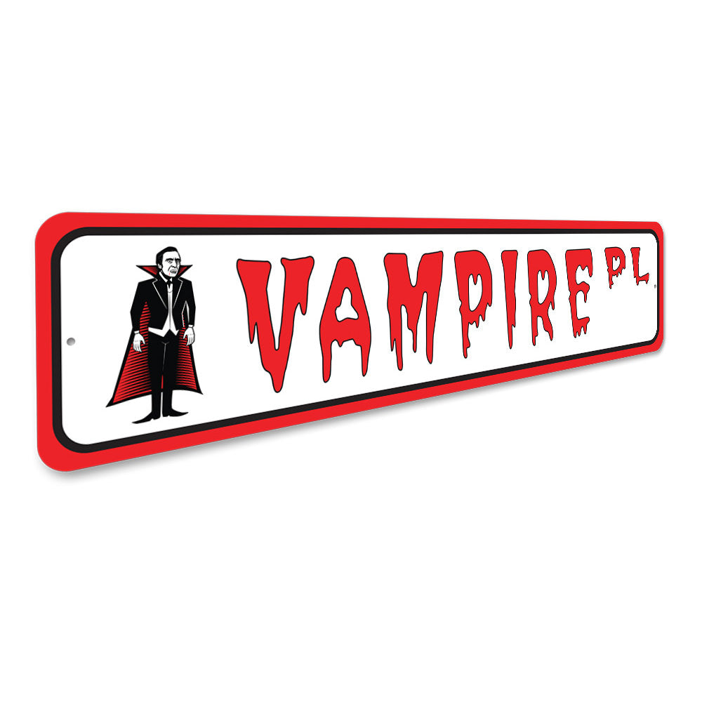 Vampire Place, Decorative Halloween Street Sign