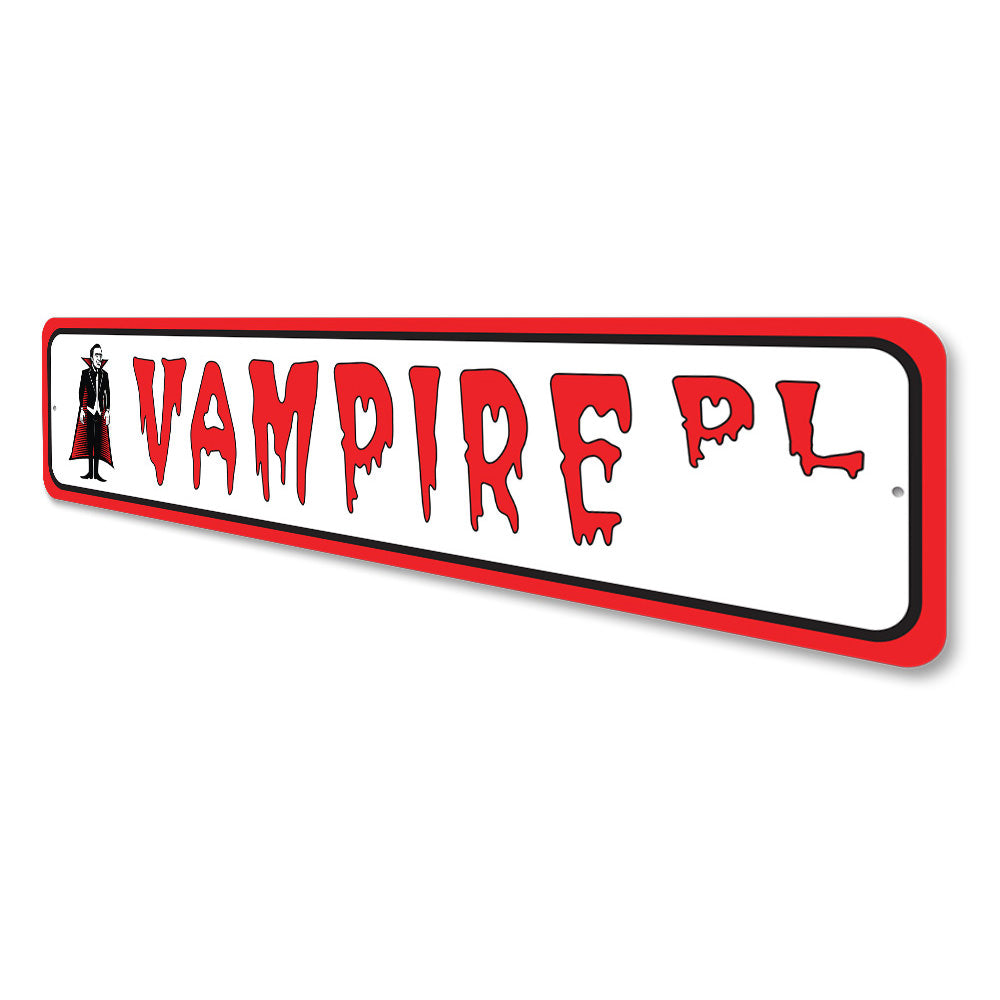 Vampire Place, Decorative Halloween Street Sign