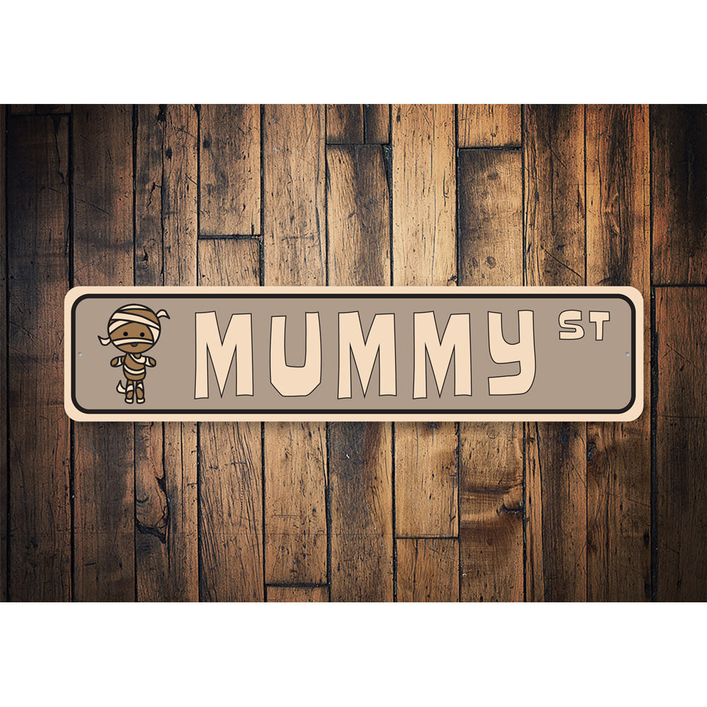 Mummy Street, Decorative Halloween Street Sign