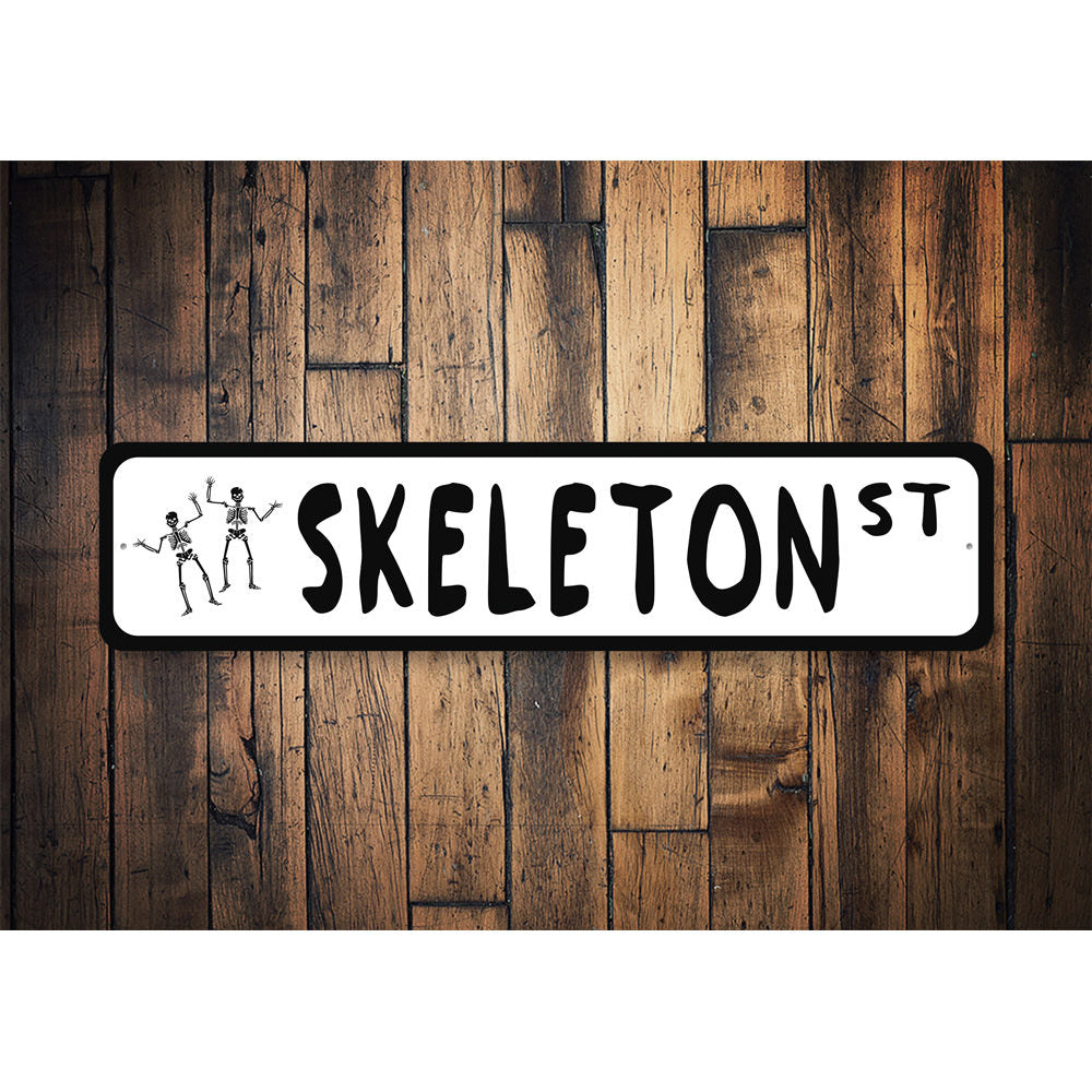 Skeleton Street, Decorative Halloween Sign